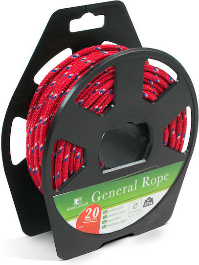 Franghie Generală 4 Mm 20 M Durabilă Polipropilenă Interior Nailon Exterior Roșu Albastru