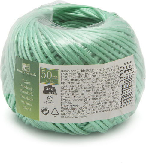 Franghie De Grădină 50 M 1 Mm Frânghie De Legat Plante Verde Pp Frânghie Pentru Legat Plante Grădinărit