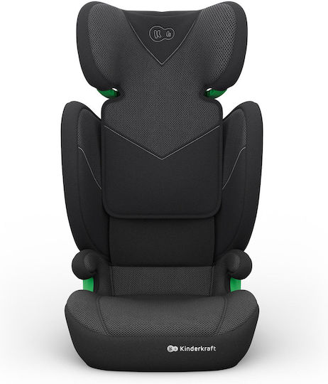 Kinderkraft Junior Fix 2 Plus Καθισματάκι Αυτοκινήτου High-back Booster i-Size με Isofix Black