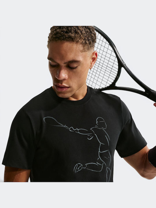 Nike Nikecourt IH2104-010 Ανδρική Μπλούζα Μαύρη