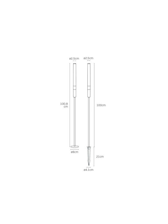 VK Lighting Lampă de Podea LED 1W 100cm VK Lighting Lampă de Podea LED 1W 100cm
