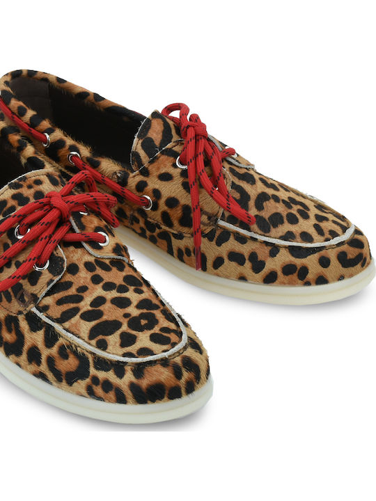 Damen Mokassins in Brauner Farbe
