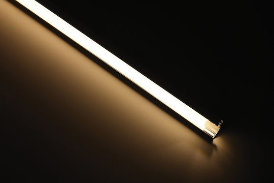 VK Lighting Προφίλ Αλουμινίου Ταινίας LED Γωνιακό με Οπάλ Κάλυμμα 200x0.2x0.2εκ.