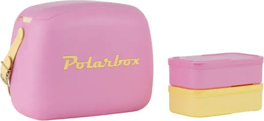 Polarbox Pop Edition and 2 Food Containers Portable Fridge 6lt Fuschia - Yellow