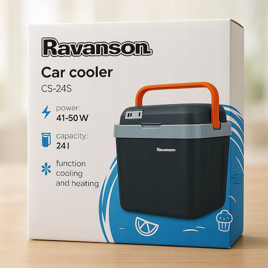 Ravanson Tragbares Kühlschrank 24lt 12V