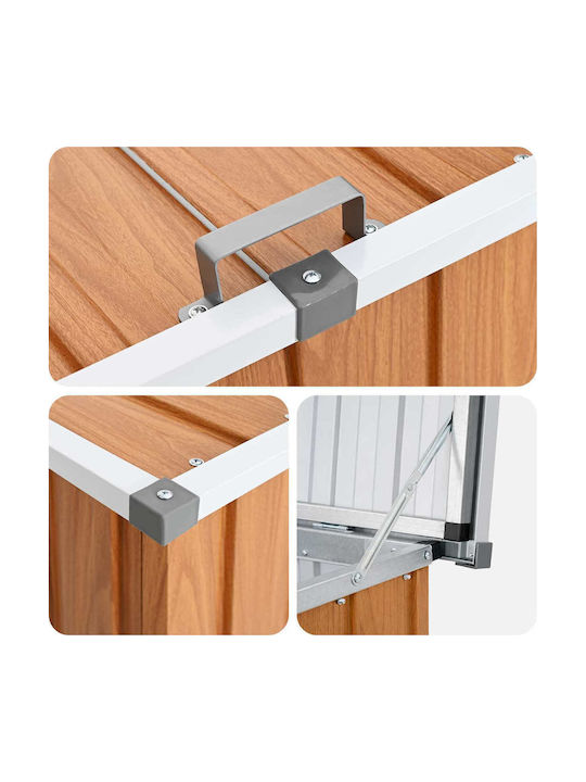 vidaXL vidaXL Outdoor Aufbewahrungsboxen Metall Braun M171xP99xY93cm vidaXL vidaXL Outdoor Aufbewahrungsboxen Metall Braun M171xP99xY93cm