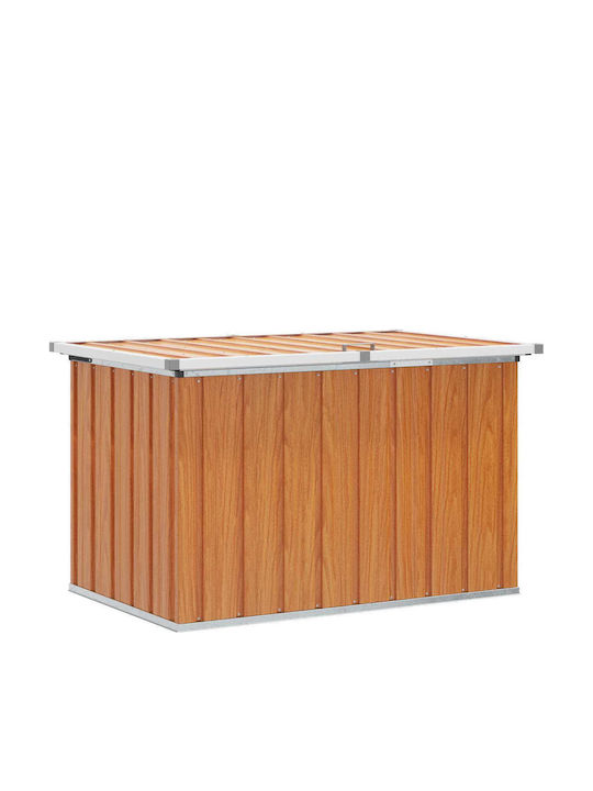 vidaXL Outdoor Storage Box Metal Brown L109xW67xH65cm