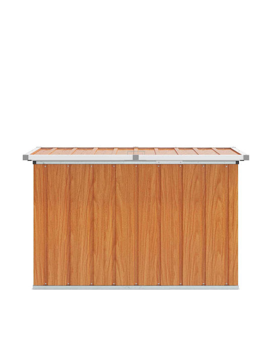 vidaXL Outdoor Storage Box Metal Brown L109xW67xH65cm
