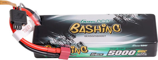Gens Ace G-tech 2s1p Baterie Li-Po 7.4V 5000mAh 60C 2S T-Plug pentru Vehicul RC