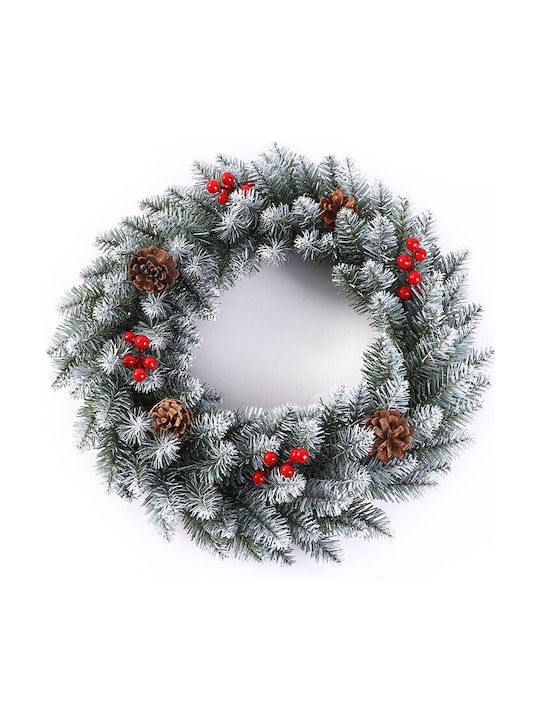Alista Home Christmas Decorative Wreath With Diameter 50cm White