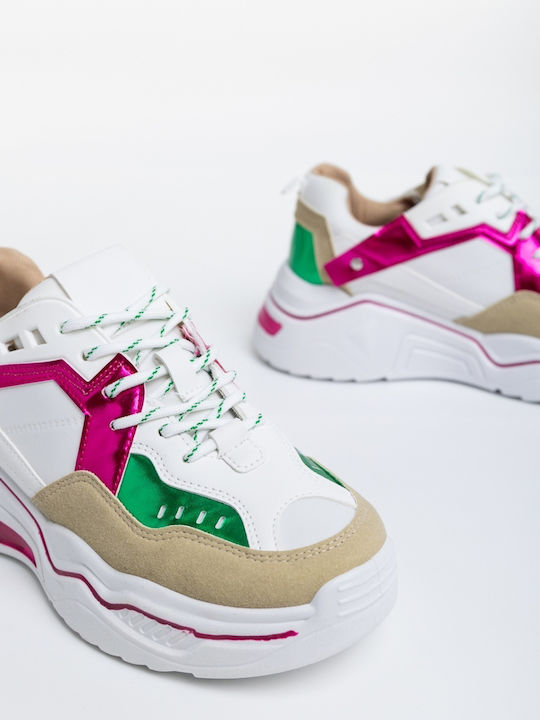Adidași Flatforms Pentru Femei Fuchsia