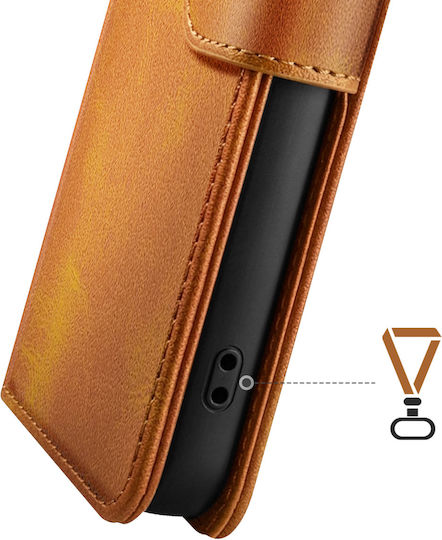 Zanaé Wallet Case Galaxy A26 Columbia Edition Stand Function Light Brown