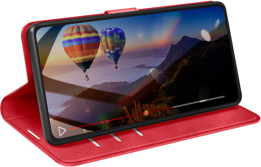 Zanaé Wallet Case Galaxy A26 Columbia Edition Stand Function Red
