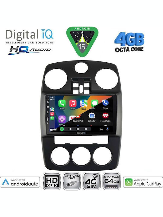 Digital IQ Car Audio System Chrysler PT Cruiser 2005-2010 Bluetooth USB WiFi GPS Apple CarPlay Android Auto with 9" Touch Screen