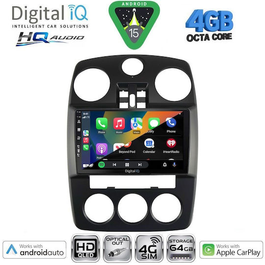 Digital IQ Ηχοσύστημα Αυτοκινήτου Chrysler PT Cruiser 2005-2010 (Bluetooth/USB/WiFi/GPS/Apple-Carplay/Android-Auto) με Οθόνη Αφής 9"