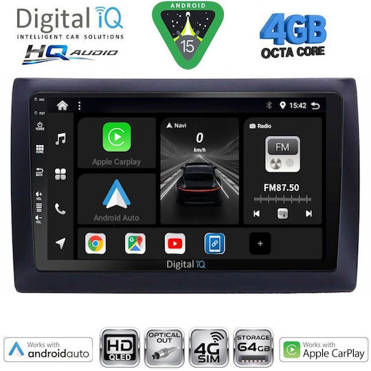 Digital IQ Car Audio System for Fiat Freemont 2008-2020 Bluetooth USB WiFi GPS Apple CarPlay Android Auto with 9" Touch Screen