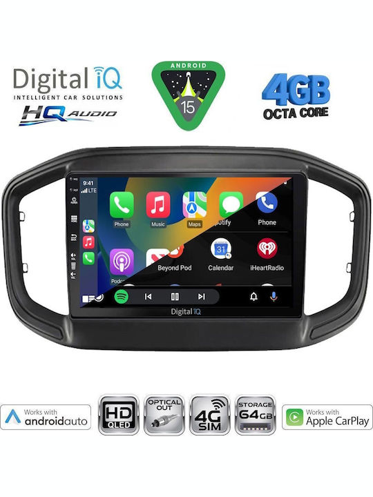 Digital IQ Car Audio System for Fiat Freemont 2008-2020 Bluetooth USB WiFi GPS Apple CarPlay Android Auto with 9" Touch Screen