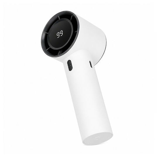Depox Ventilator Portabil Turbo 99 Viteze Display Led – Alb Reîncărcabil Usb