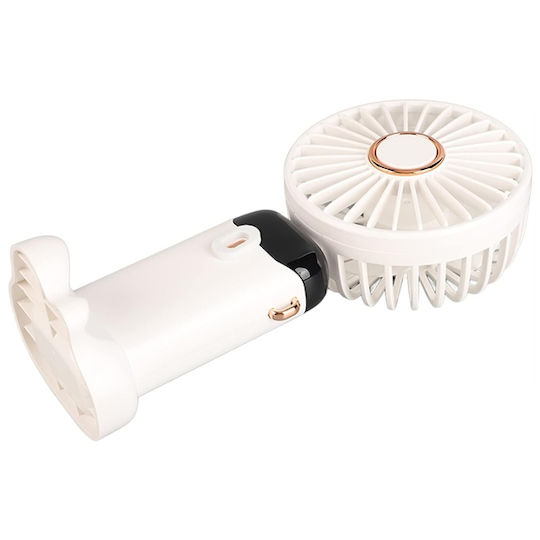 Ventilator Portabil USB Reîncărcabil Depox Silențios 5 Setări Viteză Alb