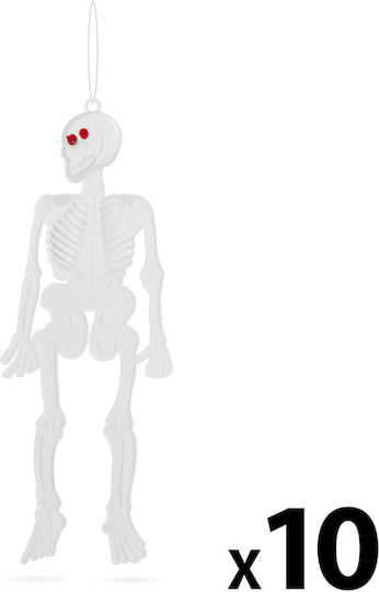 Set 10 Glow-in--dark Halloween Skeletons 14 Cm