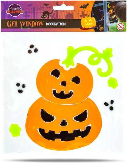 Halloween Gel Stickers Window Reusable Decorations Pumpkins Ghosts
