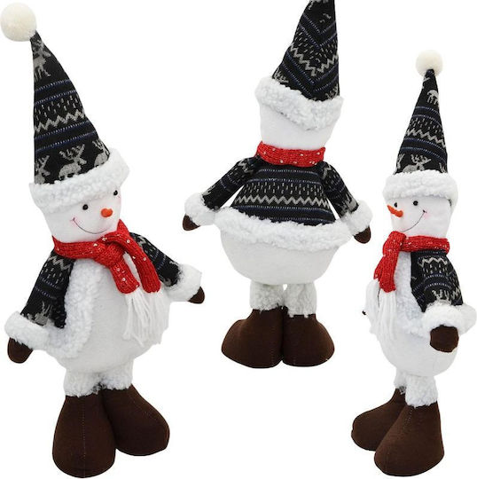 Dekorative SNowman 50cm Grau Silber