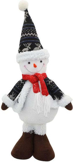 Dekorative SNowman 50cm Grau Silber