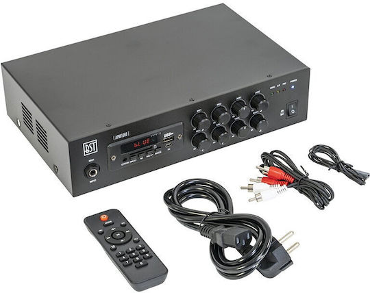 BST Amplificator PA Integrat 60W/100V Cu Conexiuni USB/FM/Bluetooth APM1060