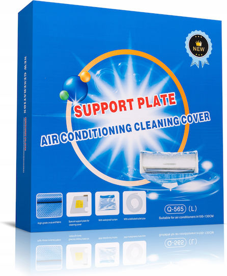 Professionelle Innenraum-Reinigungshülle für Wand-Klimaanlagen L 100–130cm Abflussrohr 130cm