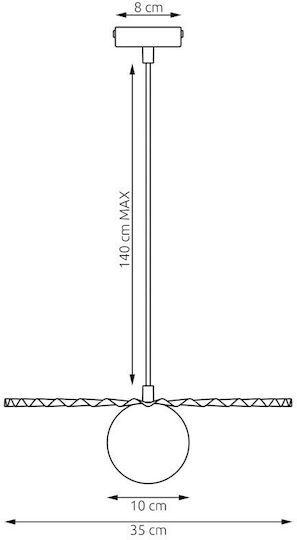 Emibig Umbra Pendant Ceiling Light 10cm