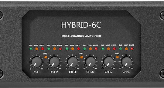 HPA HYBRID-6C Amplificator De Putere PA Cu 6 Canale 800W/4Ω 400W/8Ω 200W/100V Cu Sistem De Răcire