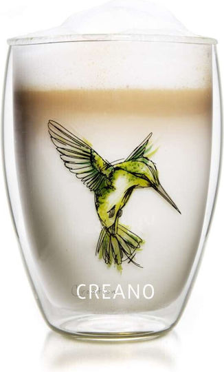 Creano Κούπα Γυάλινη Πράσινη 250ml