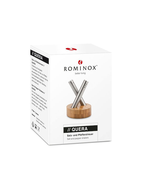 Rominox Σετ Αλατοπίπερο Ξύλινο 2τμχ