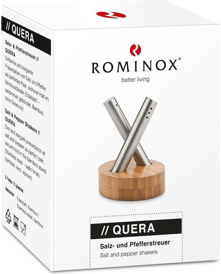 Rominox De Buyer Salz Pfeffer Set Hölzernes 2 Stück