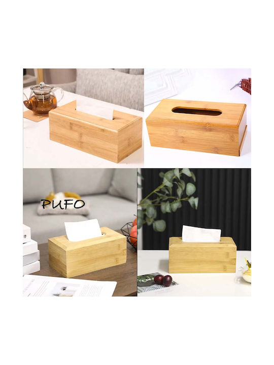 Χαρτοπετσετοθήκη Ξύλινη Καφέ 26x15cm