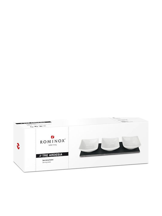 Rominox Κεραμική Ορντεβιέρα 3 Θέσεων Λευκή