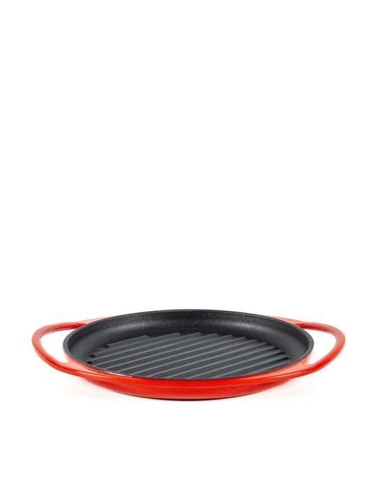 Lätt Home Grill Pan Cast Iron with Enamel Coating 26cm