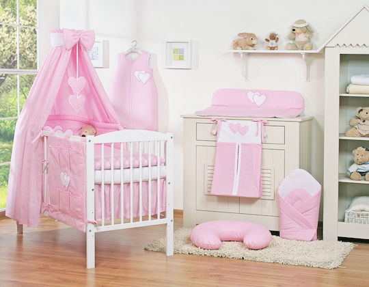 Bobono Σετ Κούνιας Pink 5τμχ