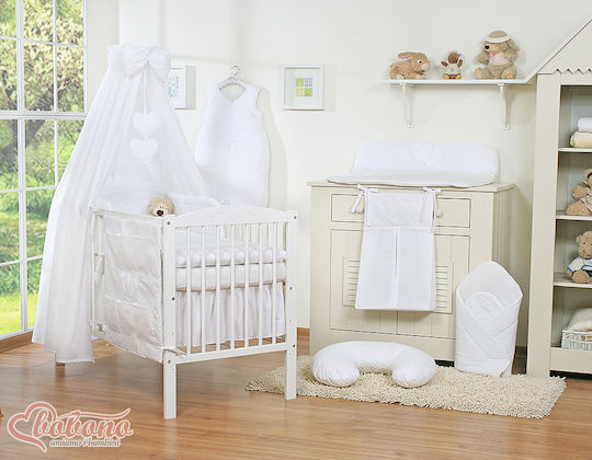 Bobono Σετ Κούνιας White 5τμχ