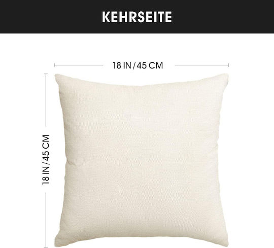 Artoid Mode Decorative Pillow Case Orange 45x45cm