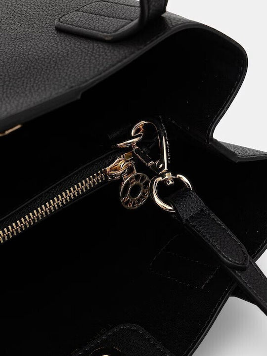 Tommy Γυναικεία Satchel Τσάντα από Συνθετικό Δέρμα Μαύρη
