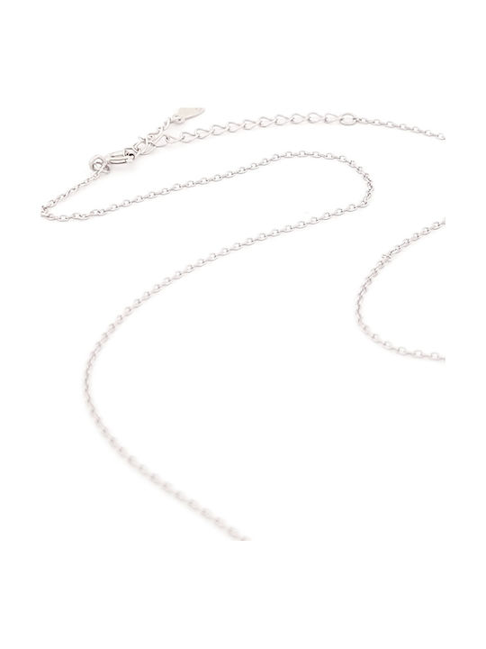 Silver Union Silber Halskette mit Perlen und Zirkon