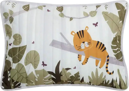 Kentia Kids Quilt Set Single with Pillowcase Canopy White-greige 160x220cm