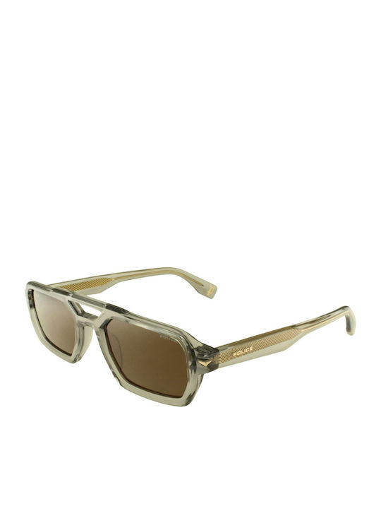 Police Sunglasses Gray With Frame Police Sunglasses Gray With Frame