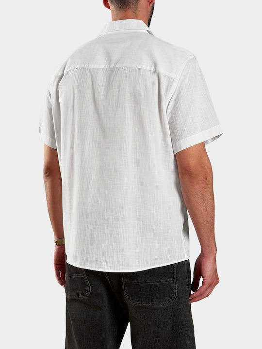 Short Sleeve Cotton Shirt White