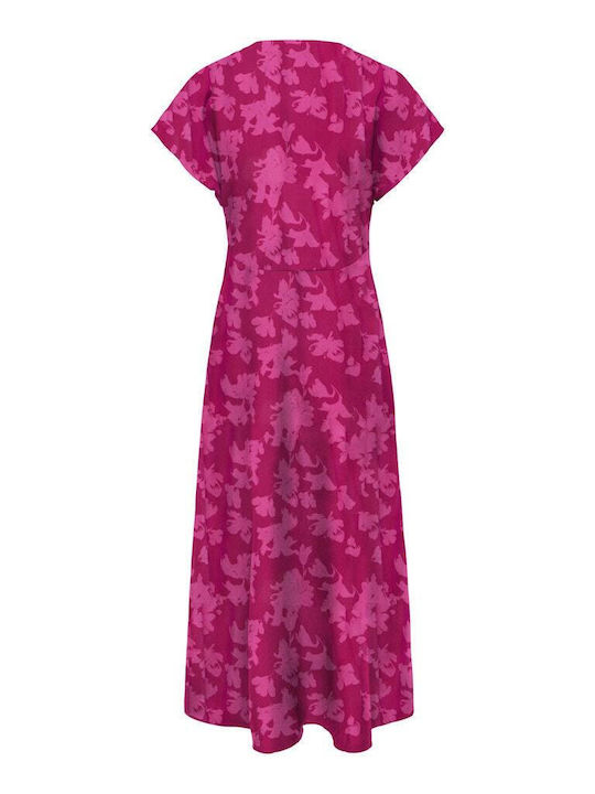 Summer Midi Dress Fuchsia