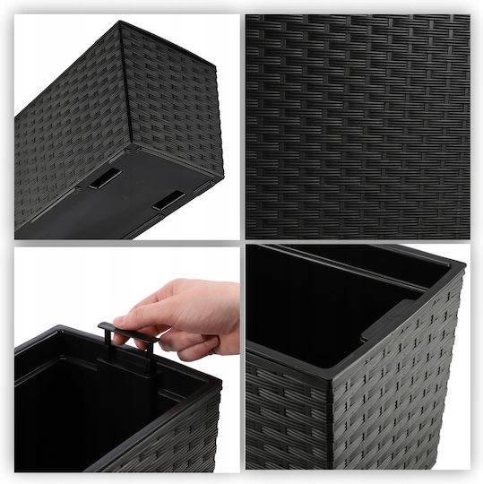 Kadax Ζαρντινιέρα Black 56x56εκ.