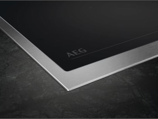 AEG ORN64A02XB Ceramic Cooktop With Frame Autonomous Inox 57.6x51.6cm