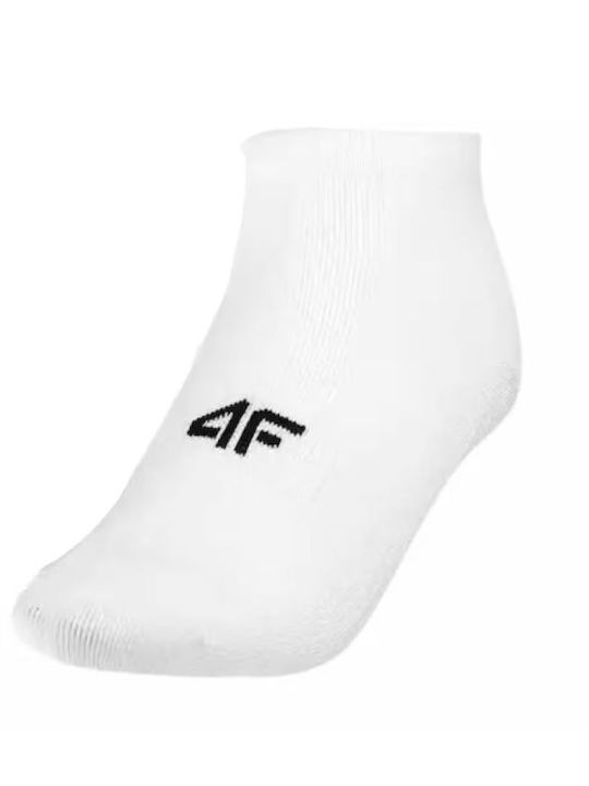 4F Kindersocken Rutschfest Weiß 3er-Pack