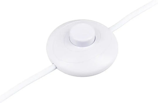 Netzkabel Stecker Weiß 2,5m 2x0,75 1924 Wh
